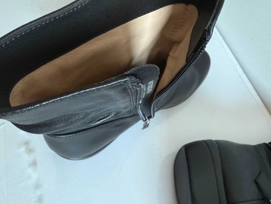 Ghete dama negre piele, noi, nr40-39,5, Japonia, absolut deosebite