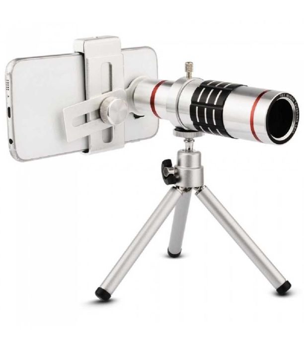 Универсален телескоп за телефон или таблет с увеличение 18х