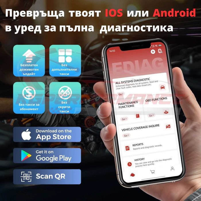 Автомобилна диагностика - Ediag Elite