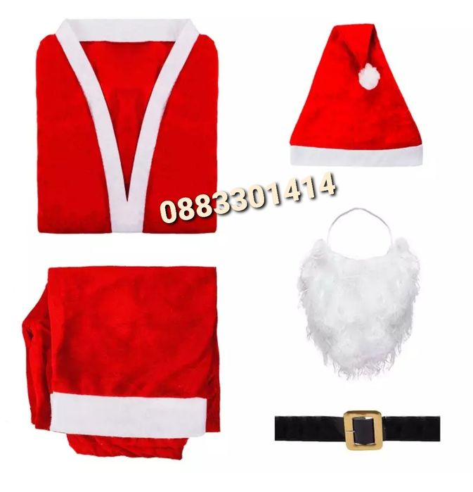 Коледен костюм Дядо Коледа 5 части