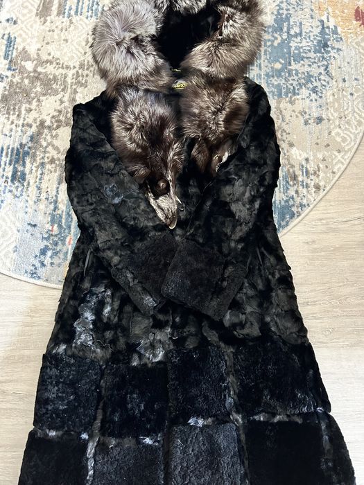 Шуба кусками норки