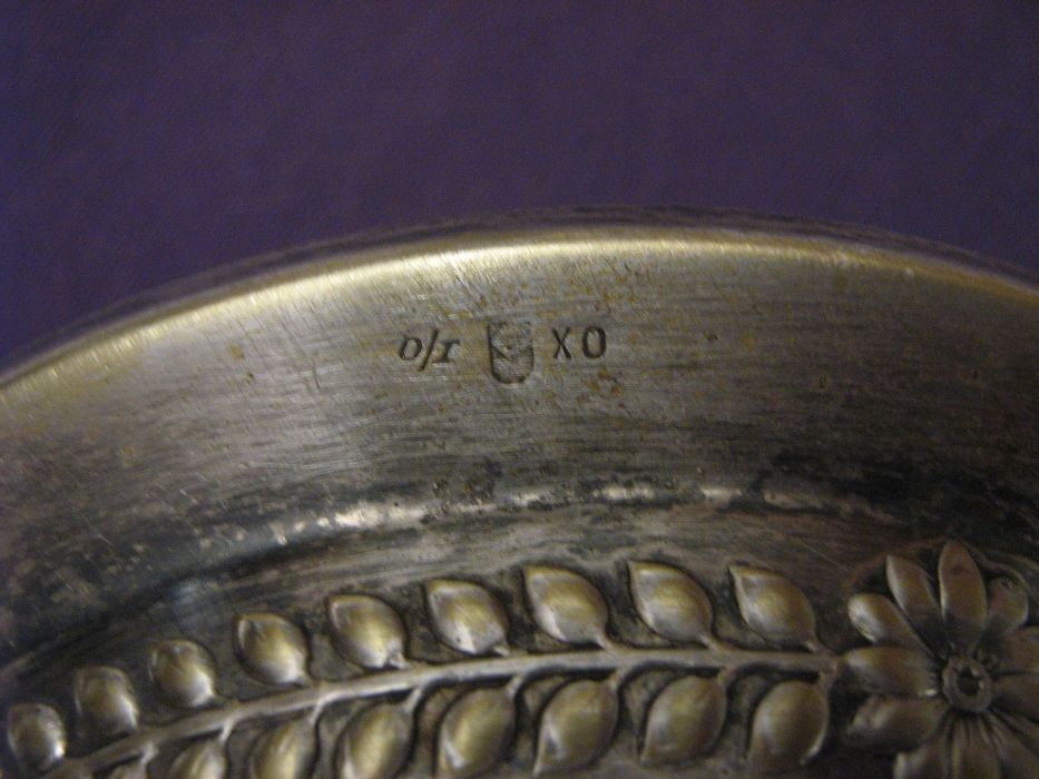 Fructieră din alamă argintată - Ada Kaleh