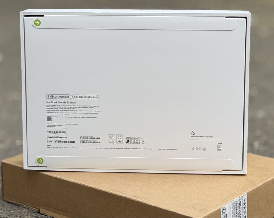 НОВ!!! Apple MacBook Neo 13”, A18 Pro, 8GB RAM, 512GB SSD, Citrus, A3404