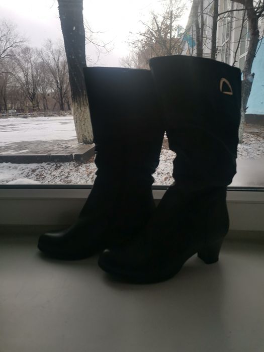 Продам сапоги эко кожа