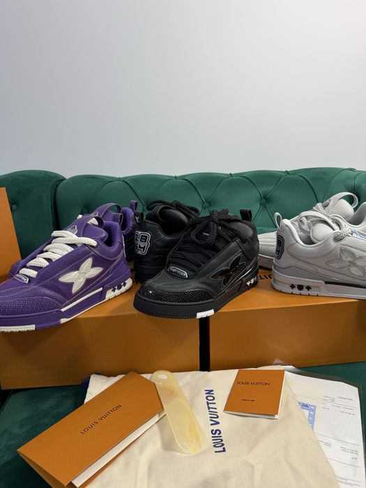 Adidasi Louis Vuitton Skate piele naturala 100% Full Box colectie noua