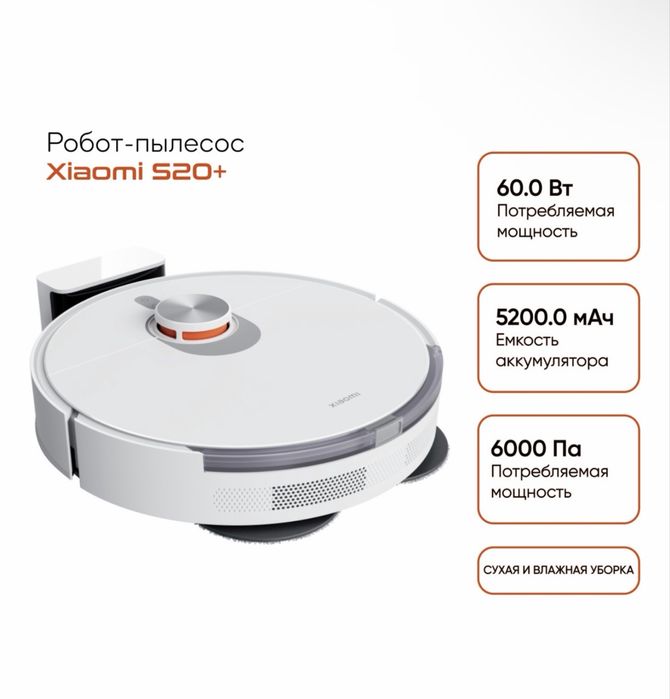 Xiaomi Robot Vacuum S20+ робот пылесос