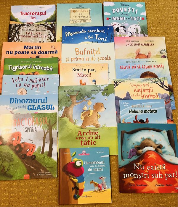 Set 19 carti frumos ilustrate pentru copii 5 ani+