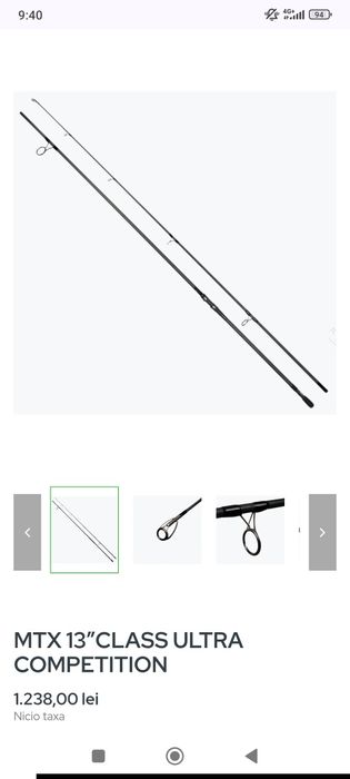 Vând lanseta Hakuyo MTX 13”CLASS ULTRA COMPETITION nou