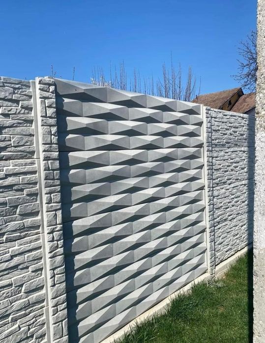 Gard din placi prefabricate de poze