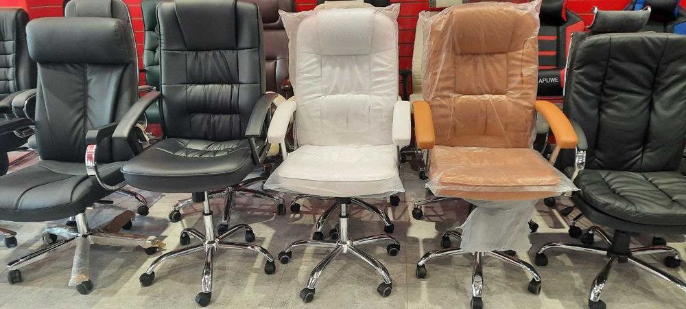 Офисное кресло Leo серый  молочный  черный, бесплатная доставка !