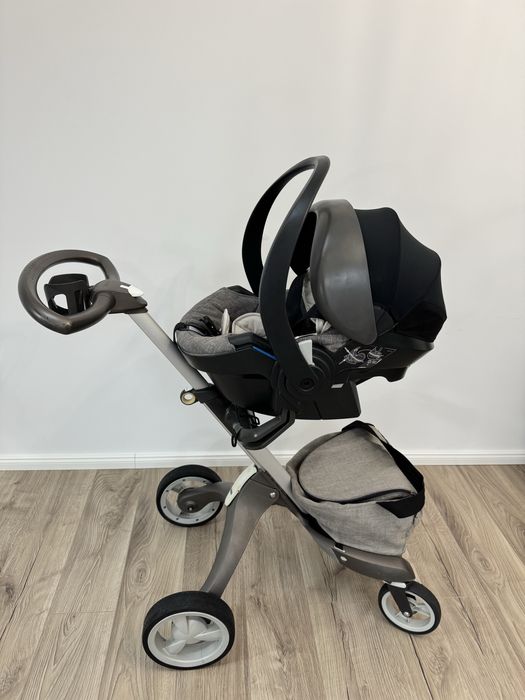 Carucior Stokke v4. 3 in 1 ( parte sport, landou, scoica) +CADOU
