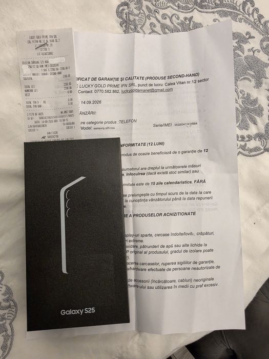 Samsung s25 5G Navy 256Gb Dual Sim NOU Sigilat Acte 2 ANI GARANȚIE