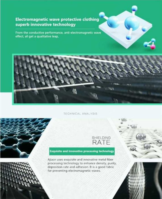 RF EMF EMR WiFi BT5 5G Екраниран Шлифер с Електромагнитна Защита EMP