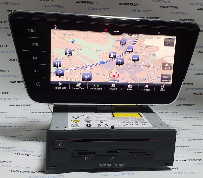 Navigatie SKODA Superb COLUMBUS MIB 2.5 Display 9 Skoda SUPERB 3