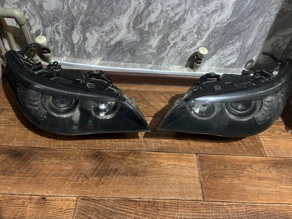 Передние фары рестайлинг на бмв е60