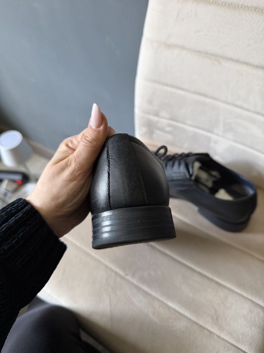 Pantofi bărbați Bugatti negri cu șiret din piele naturală