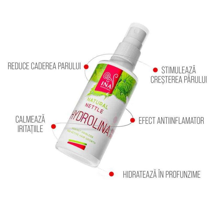 2 buc Hydrobiotic - Urzică Sălbatică& Salvie,1 Hydrolina îngrijire păr