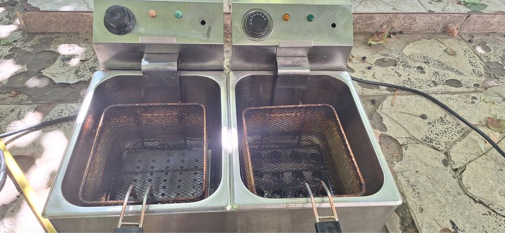 Професионален двоен фритюрник 2х5 л