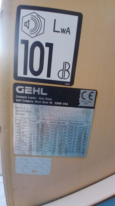 Mini încărcător gehl  4640 turbo 60 Hp
