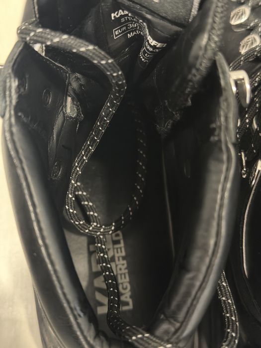 Боти Karl Lagerfeld от естествена кожа