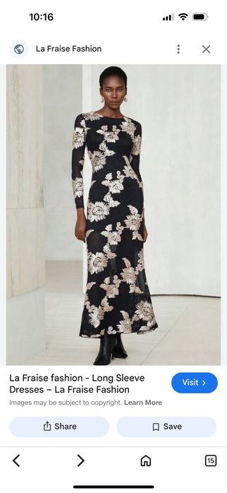 Дантелена ластична рокля на цветя