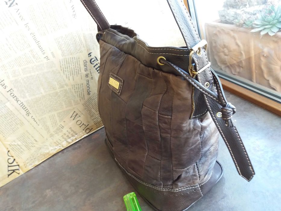 дамска чанта,кожена торба-кафява естествена кожа