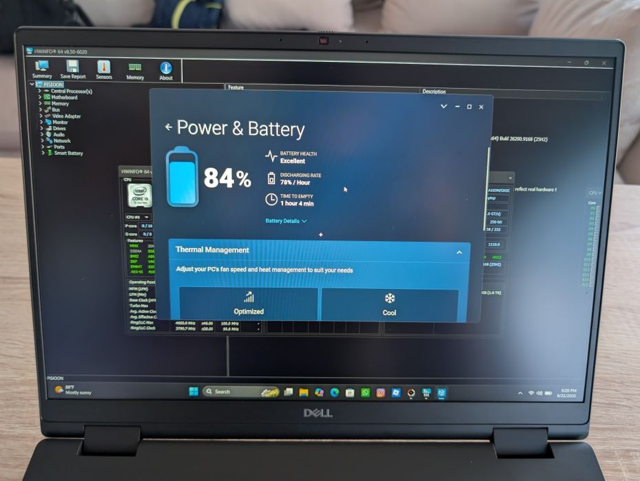 Laptop Dell gaming, proiectare etc, 7670,  32 GB DDR5 RTX 3080 TI 16 GB 1TB Nvme