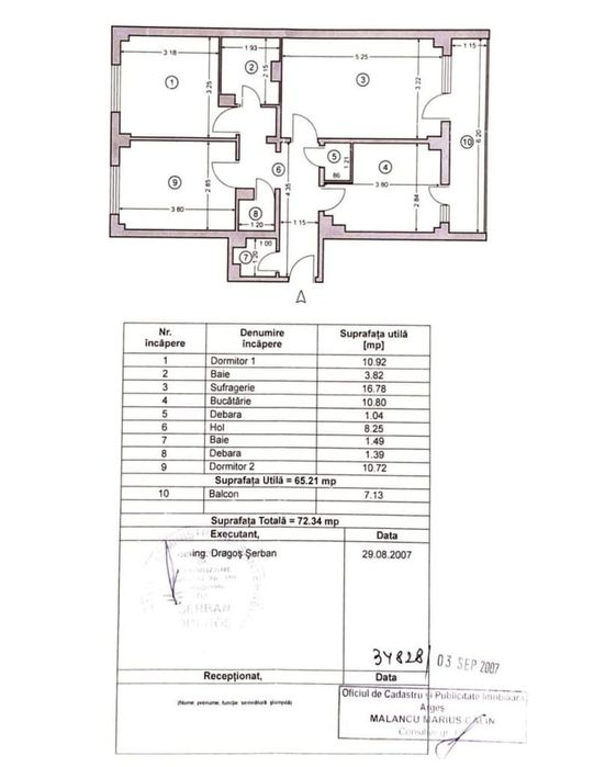 Apartament 3 camere Găvana
