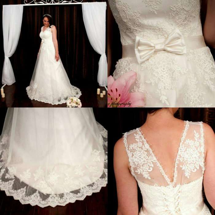 Rochie ivory de mireasa.NOUA