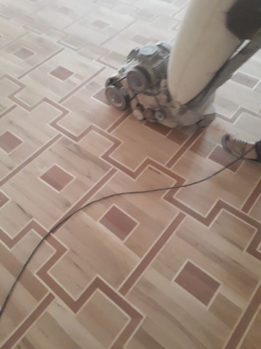 Шлифовка пол паркет