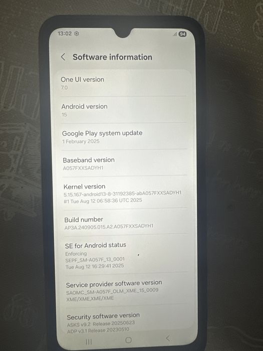 sam A05s,128 gb dual sim ,4 gb ram