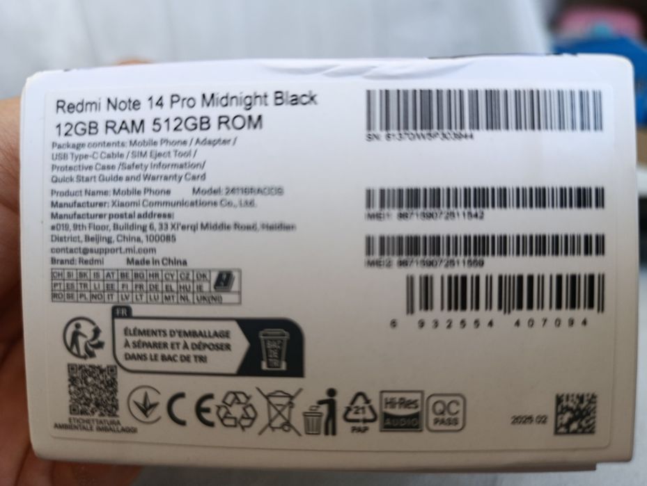 Xiaomi Redmi Note 14 Pro 512 Gb