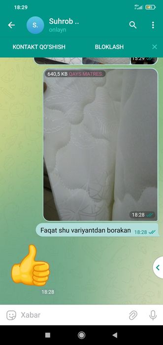 Matras. Va matreclar sifatga javob bera oladi.