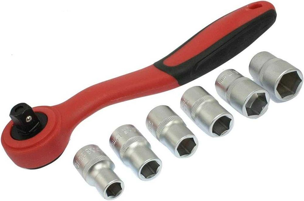 Комплект гедоре 1/2 тресчотка с 6 приставки