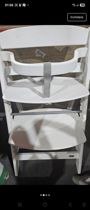 Scaun din lemn Roba-sit Up alb