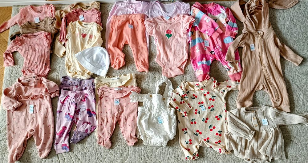 Лот-21 бр.Бодита къс/дълъг ръкав, ританки, гащеризон, пижамкаки, клинч