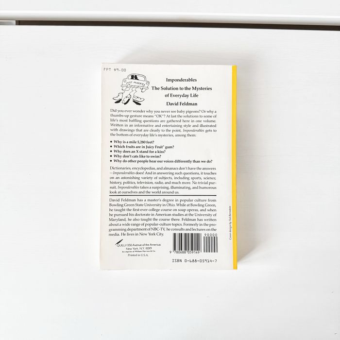 Книга на английски език Любопитни въпроси Imponderables