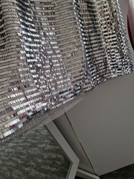 Сребриста рокля Zara S