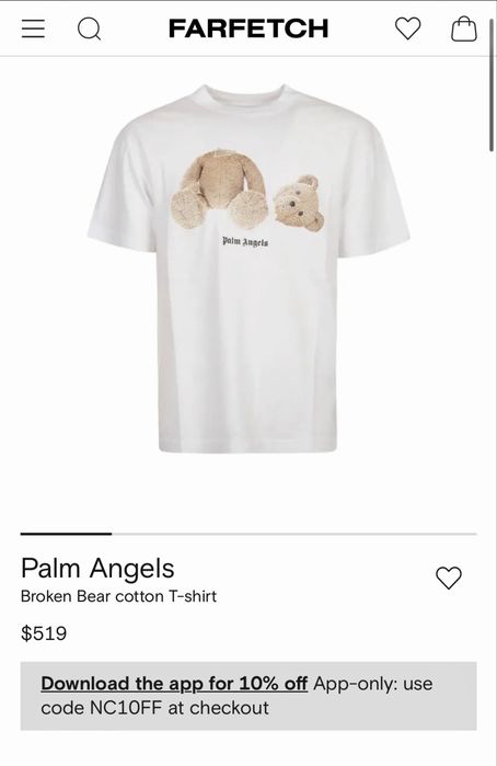 Мъжка тениска Palm Angels - Broken Bear