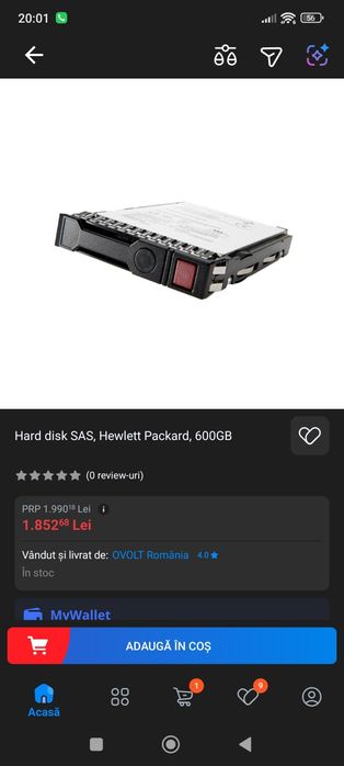 Vând 2 hdd de server 600 GB 15k