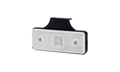 Lampa gabarit Universala, 12/24V, 117x47x9mm, alb, omologare ECE, cu LED, Stanga, Dreapta, 1 bucata