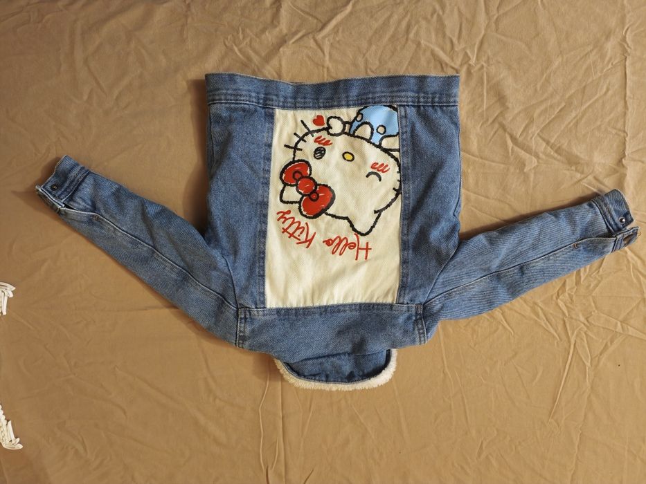 Детско дънково ватирано яке