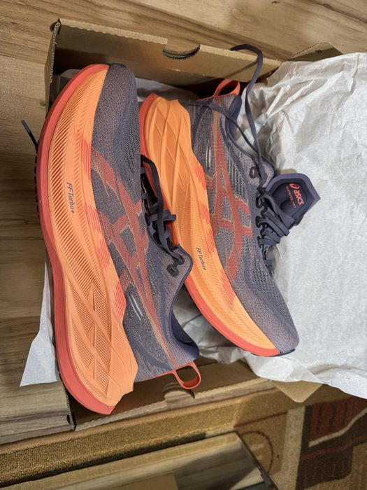 Чисто НОВИ! Asics SUPERBLAST 2 greyish purple/coral reef