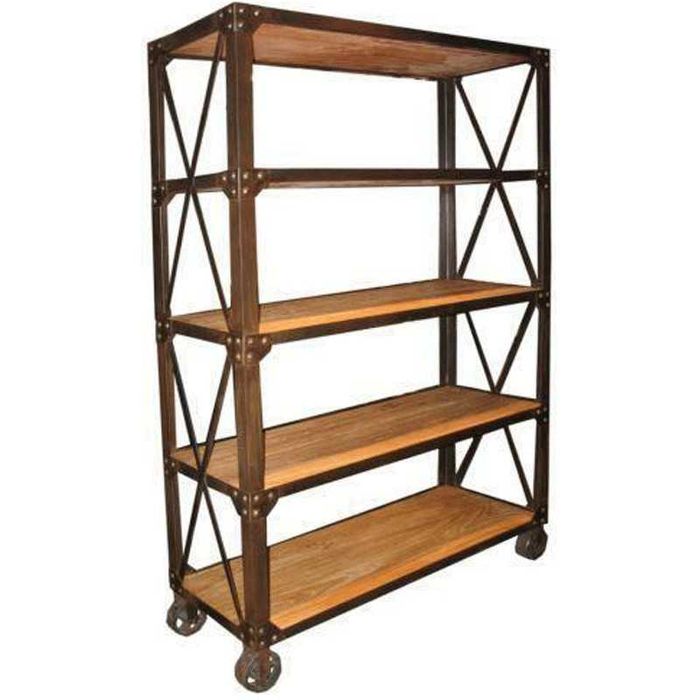 Raft lemn si fier, stil industrial-totul pe comanda-solicita oferta