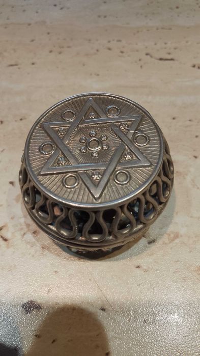 Sfesnic pliabil de Shabbat, argintat, pentru calatorie