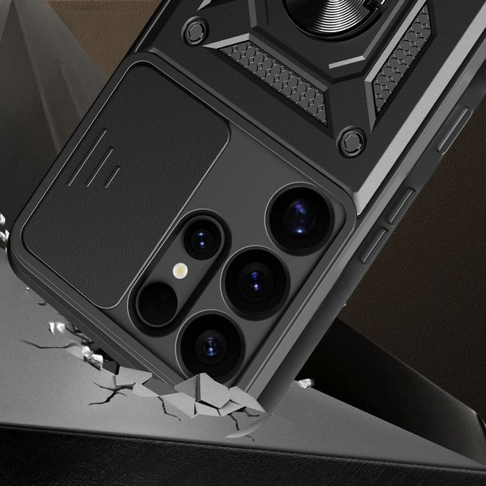 Удароустойчив Кейс RingCase с Капак за Samsung Galaxy S25 Ultra S24