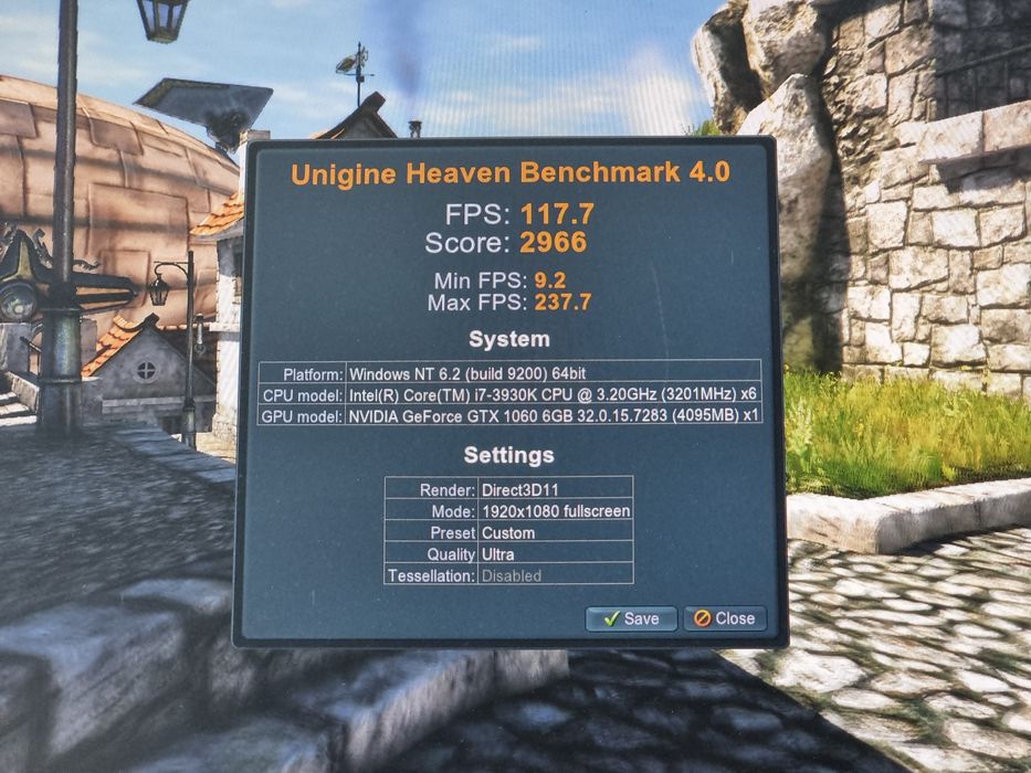 Геймърски Компютър/I7 3930K/16GB RAM/SSD-256GB/GTX 1060 6GB
