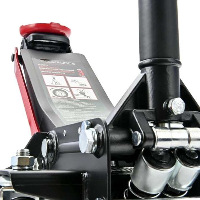 ПРОМО! Нископрофилен крик тип крокодил 3т Rockforce + Подпорни стойки