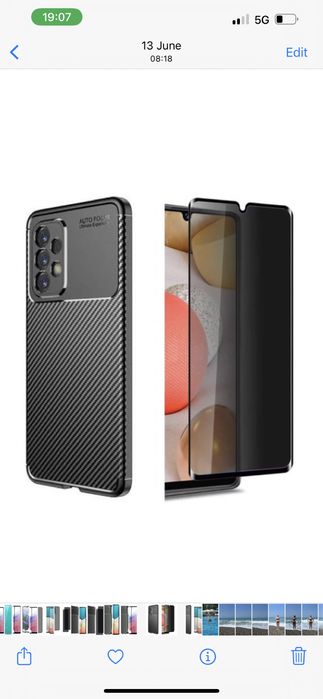 Husa Silicon Autofocus Case + Folie Sticla Samsung A13/A53/A73/A16/A15