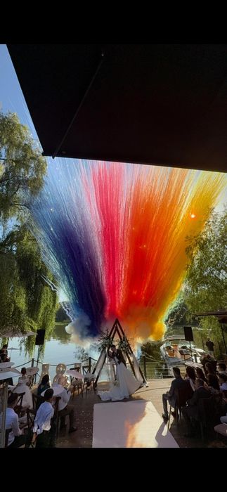 Artificii exterior si de zi pentru evenimente